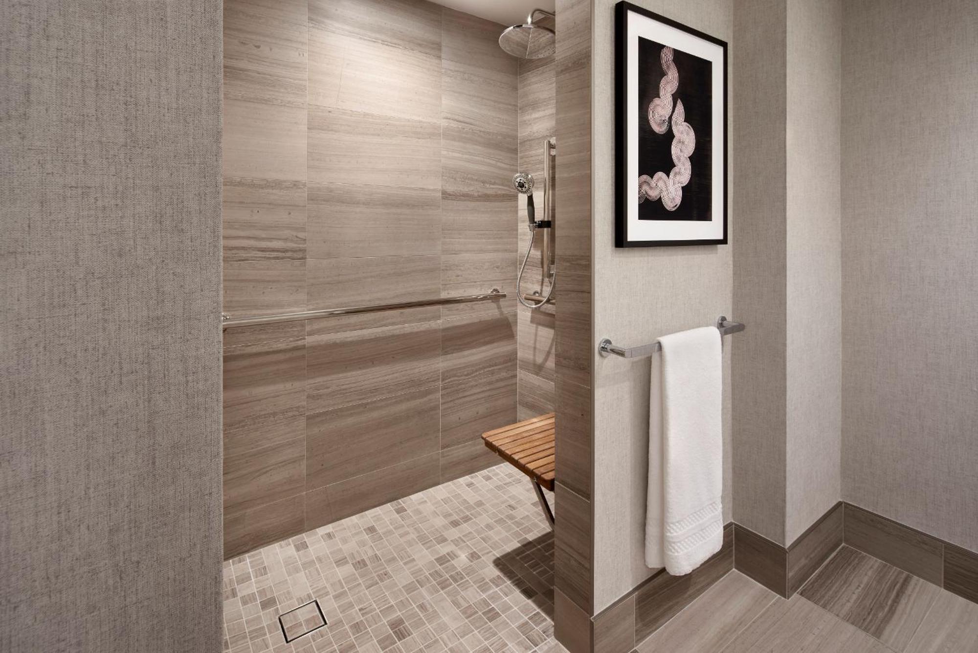Deluxe King Room City View Roll Shower Mobility Accessible