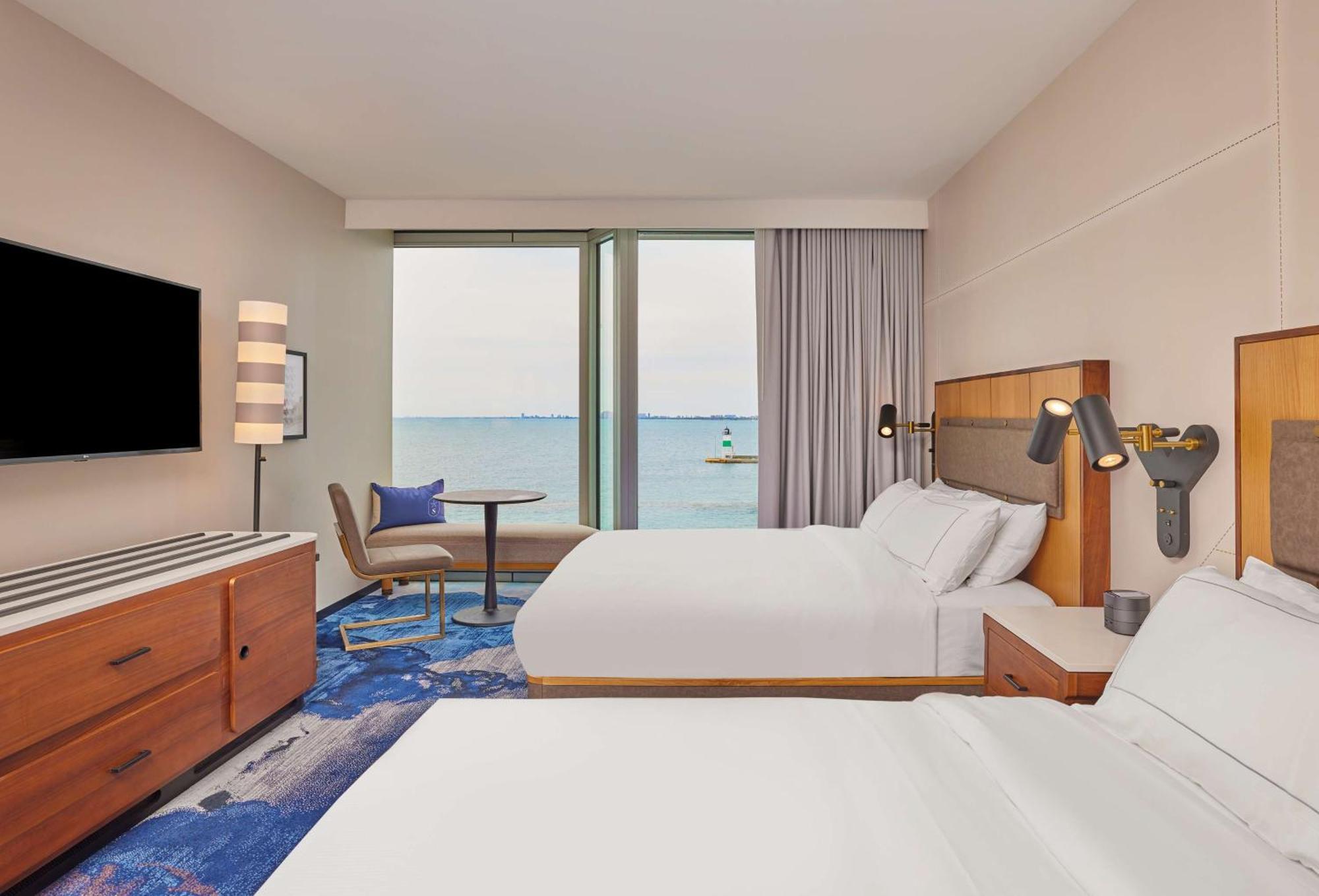Queen Room Two Queen Beds High Floor or Hearing Accessible
