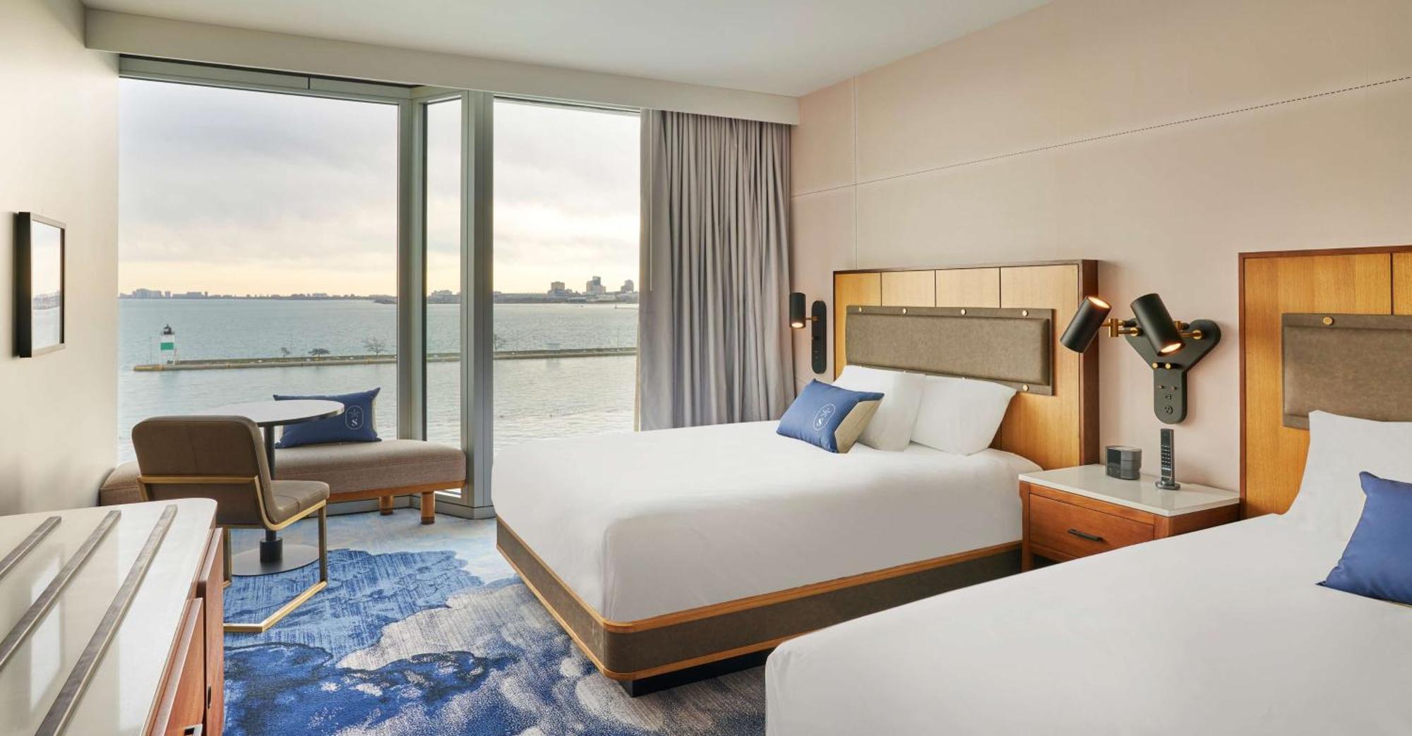 Queen Room Two Queen Beds High Floor or Hearing Accessible