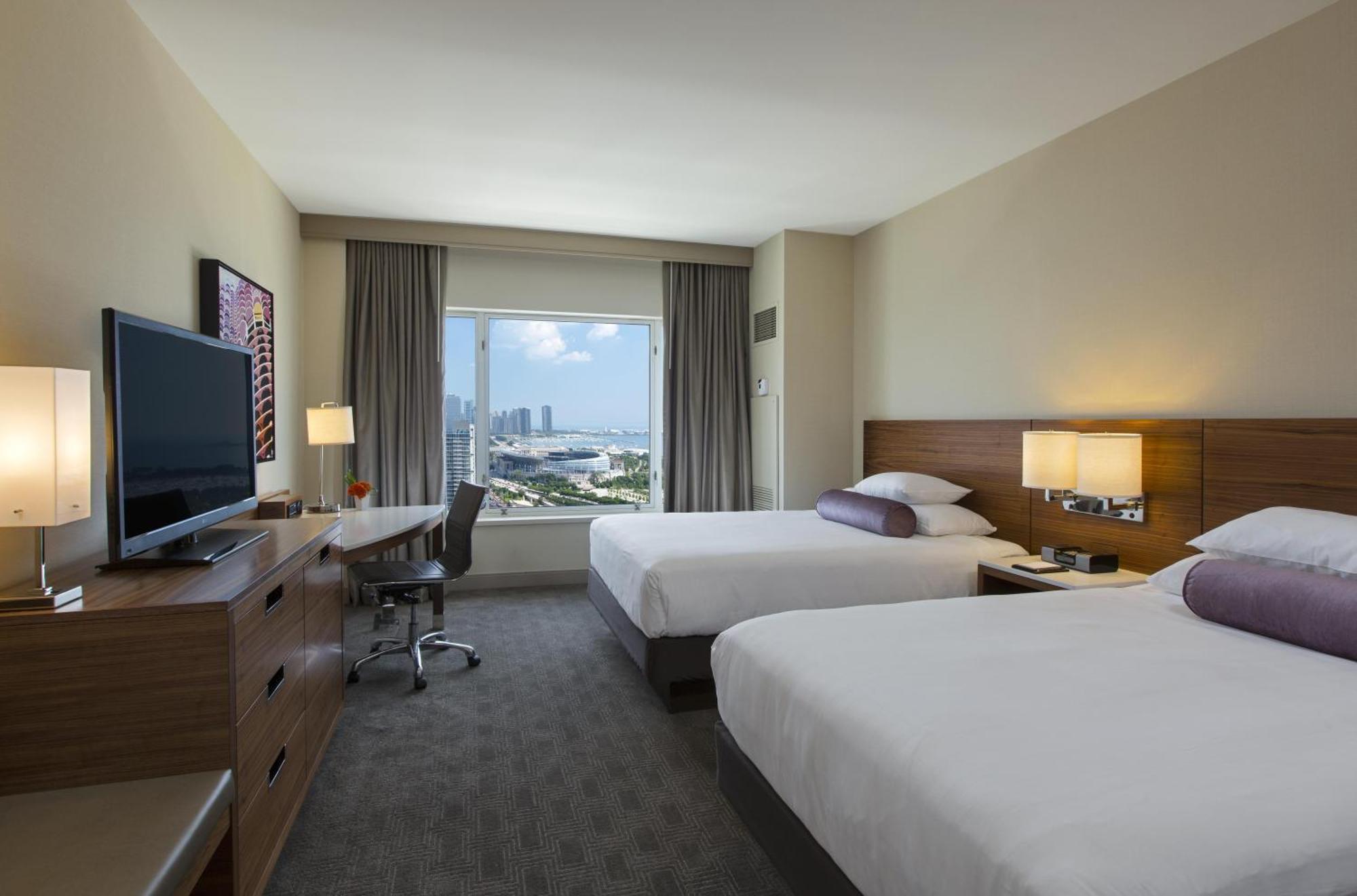 Queen Room One Double Beds Shower Mobility Accessible
